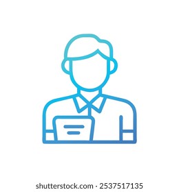 person icon vector illustration style
