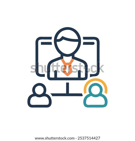 person icon vector illustration style