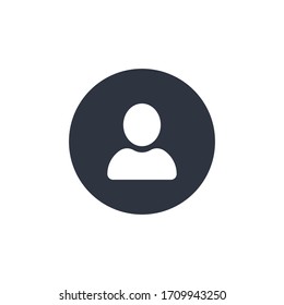  icono de persona. símbolo vector en estilo plano sobre fondo blanco