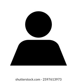 Person icon vector. User sign. Profile icon. Man symbol flat design