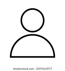 Person icon vector. User sign. Profile icon. Man symbol flat design