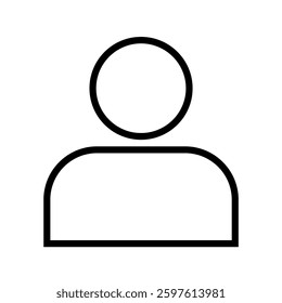 Person icon vector. User sign. Profile icon. Man symbol flat design