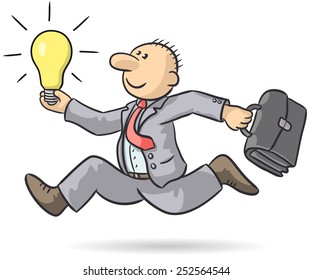 person with an idea