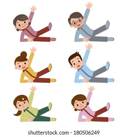A person with an individual exercise