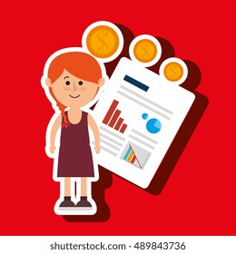 person infographics graphics money