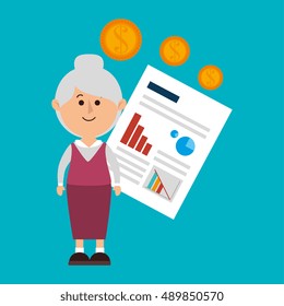 person infographics graphics money