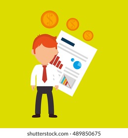 person infographics graphics money