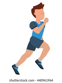 person jogging icon design