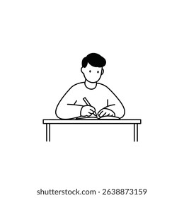 Person Journaling Pen Notebook White Background Mindfulness Self Reflection Writing