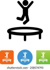 Person Jumping On A Trampoline Icon