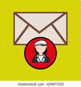 person and letter design 