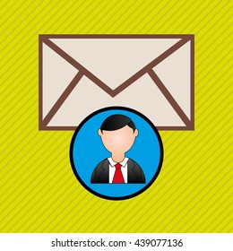 person and letter design 