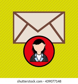 person and letter design 