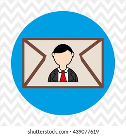 person and letter design 