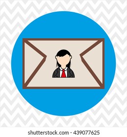 person and letter design 