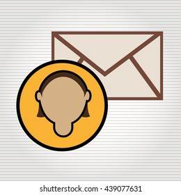 person and letter design 