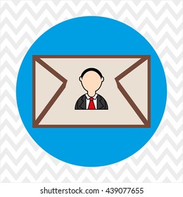 person and letter design 