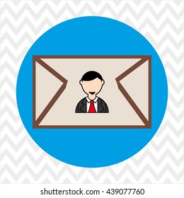 person and letter design 