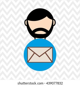 person and letter design 