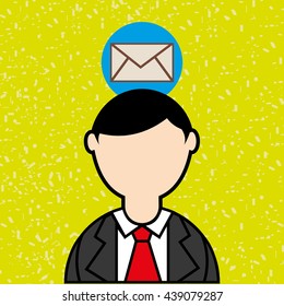 person and letter design 