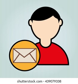 person and letter design 