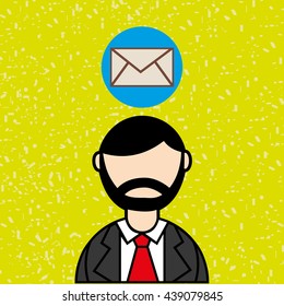 person and letter design 