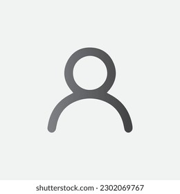 Person Line Vector Icon Symbol