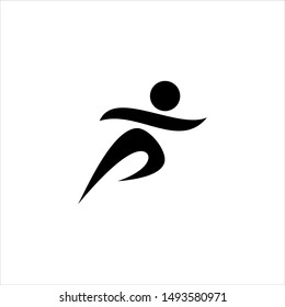 Person logo design concept.