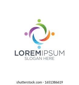 person logo design vector graphic