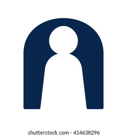person logo. icon of human. logo vector.