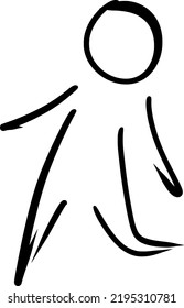 A person logo in vector.