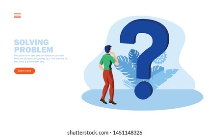 ilustración vectorial del concepto de marca de pregunta