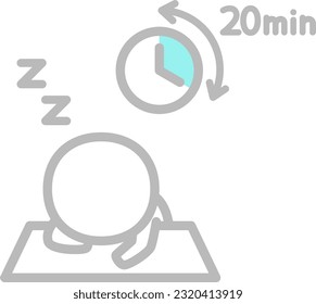 Person lying face down on a desk and taking a short nap