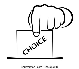 person makes a choice