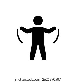 Person Making Snow Angel Icon - Winter Fun Symbol
