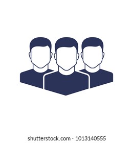 Person Male Icon Team Work Symbol Business Man Graphic Vector Illustration 