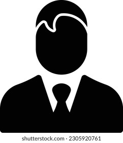 person man avatar businessman people Glyph