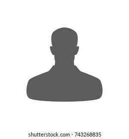 Person man icon in trendy flat style isolated on white background. Symbol for your web site design, logo, app, UI. Vector illustration, EPS