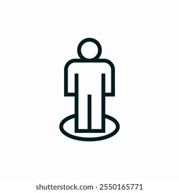person man user profile guy icon vector sign