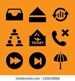 person, media, relaxation, question, application and sign icon vector set. Flat vector design with filled icons. Designed for web and software interfaces