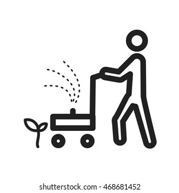 Person Mowing Grass Stock Vector (Royalty Free) 468681452 | Shutterstock