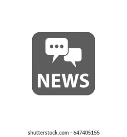 Person news icon in trendy flat style isolated on white background. Symbol for your web site design, logo, app, UI. Vector illustration, EPS