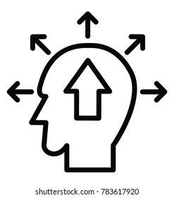 A person with numerous arrows symbolising choices or methods he can have