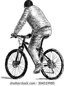 person on a bicycle