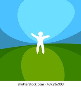 Person on field