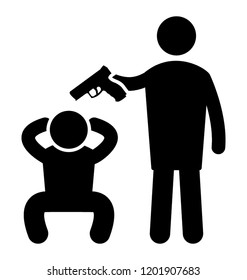 A person on gun point 