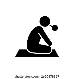 Person on Mat Doing Breathwork, Representing Relaxation and Mindfulness
