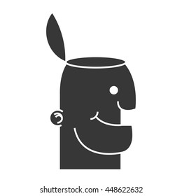 person with open head icon