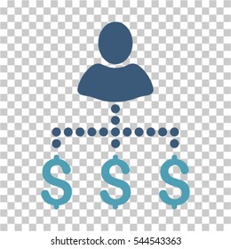 Person Payments icon. Vector pictograph style is a flat symbol, color, chess transparent background. Designed for software and web interface toolbars and menus.
