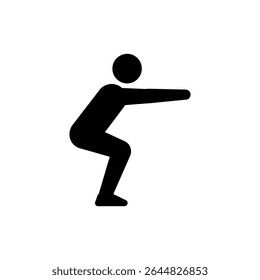 Person performing squat reach with one arm fitness exercise